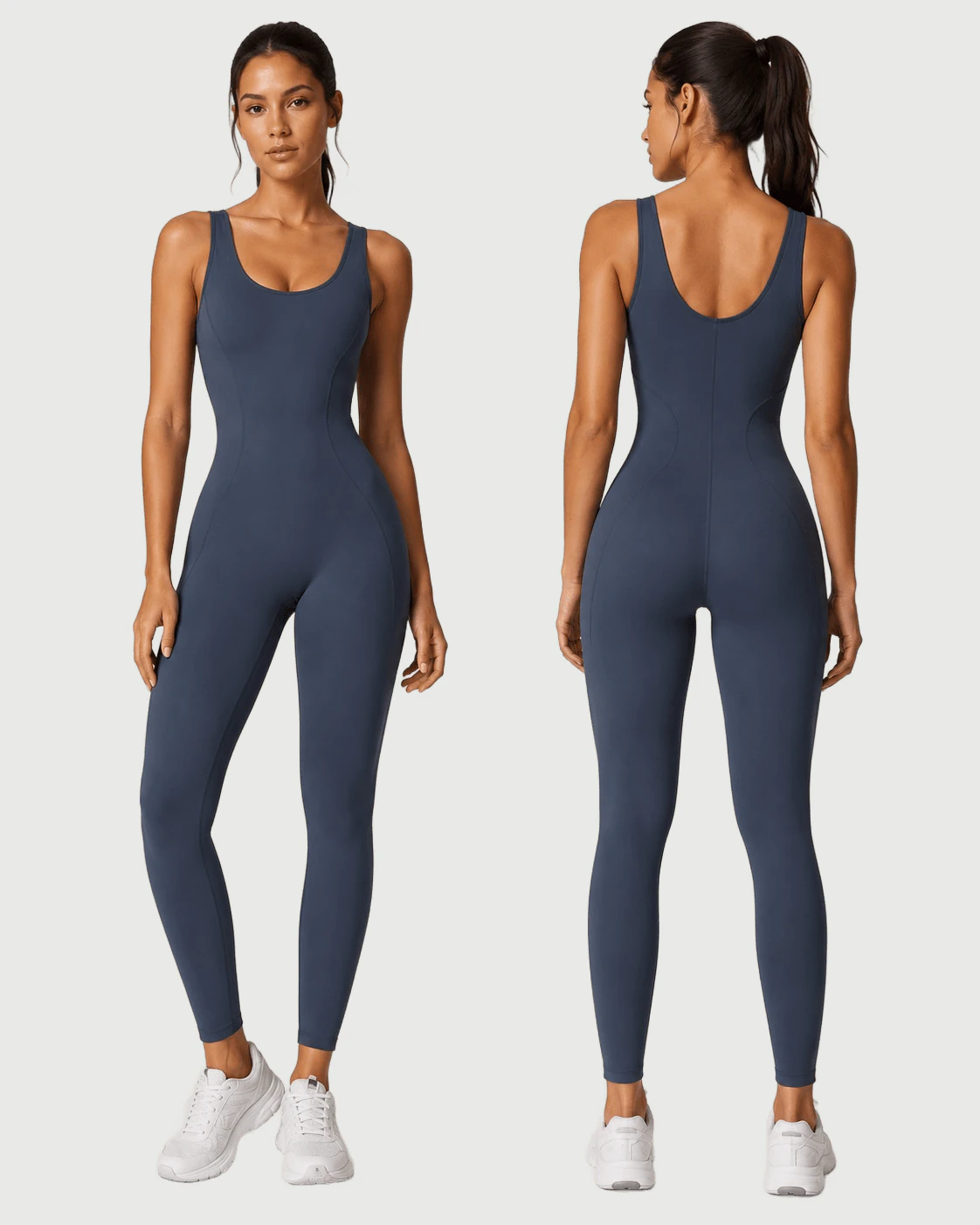 Custom Sculpting Sleeveless Unitard for private label OEM activewear manufacturing