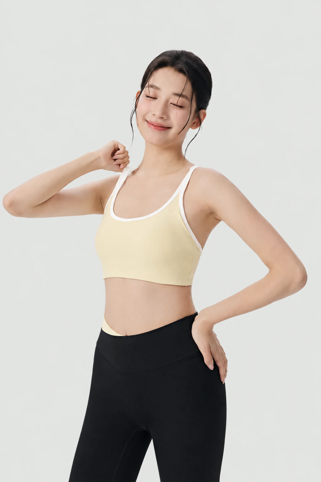 SB-015 Private Label Color Block Sports Bra for private label activewear sourcing