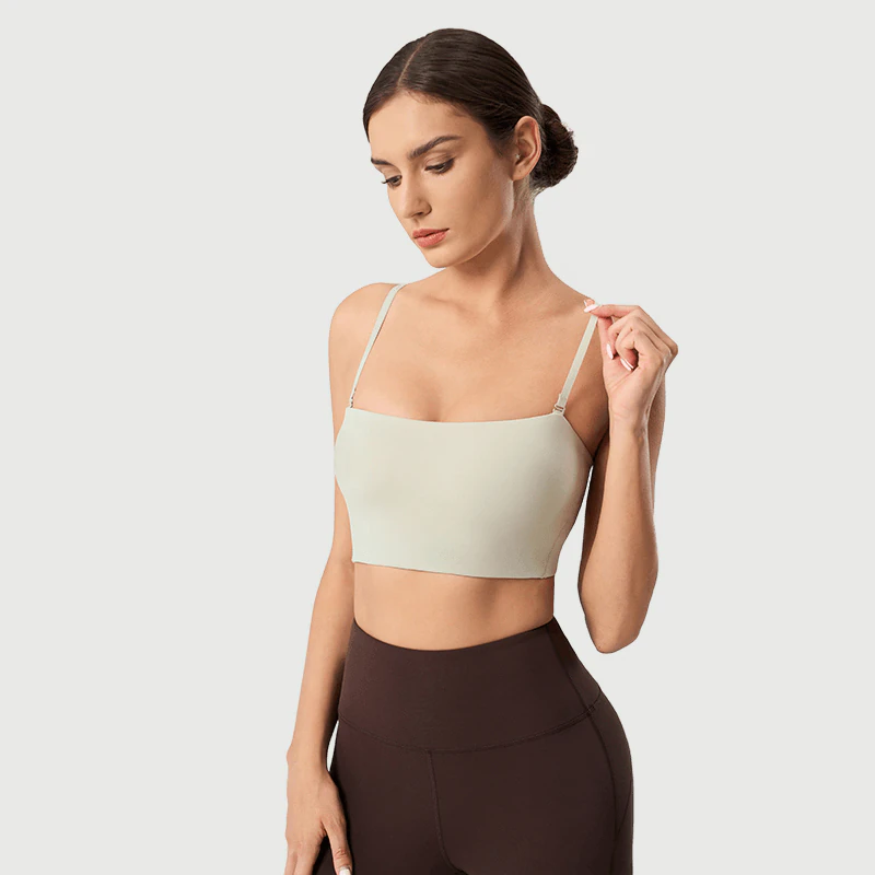 SB-039 Private Label Seamless Bandeau Sports Bra for private label activewear sourcing