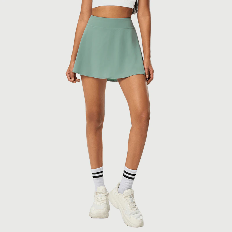OEM Flared Athletic Tennis Skirt for private label activewear sourcing