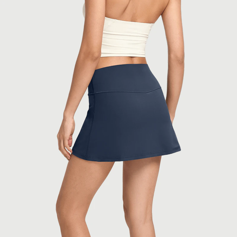 OEM High Waist Stretch Tennis Skirt for private label activewear sourcing