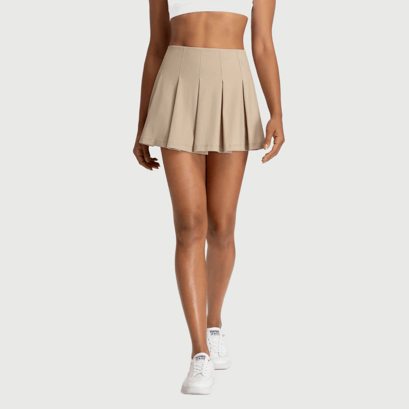 TD-040 OEM Pleated Athletic Tennis Skirt for private label activewear sourcing