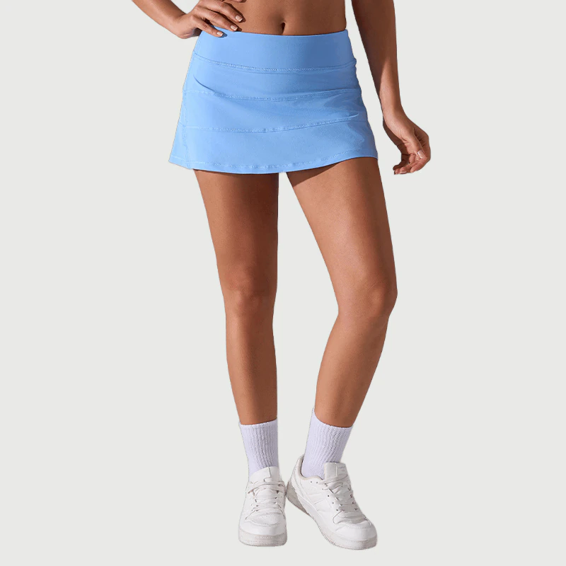 TD-042 Custom Quick Dry High Waist Tennis Skirt for private label activewear sourcing