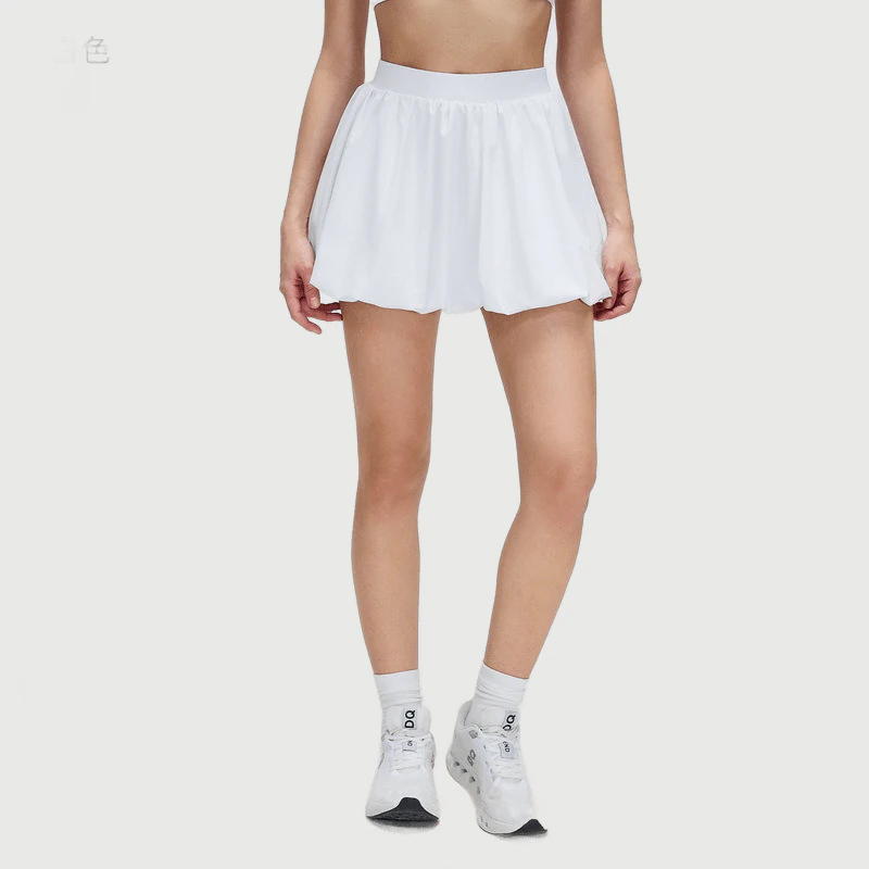 TD-045 Private Label Bubble Hem Tennis Skort for private label activewear sourcing
