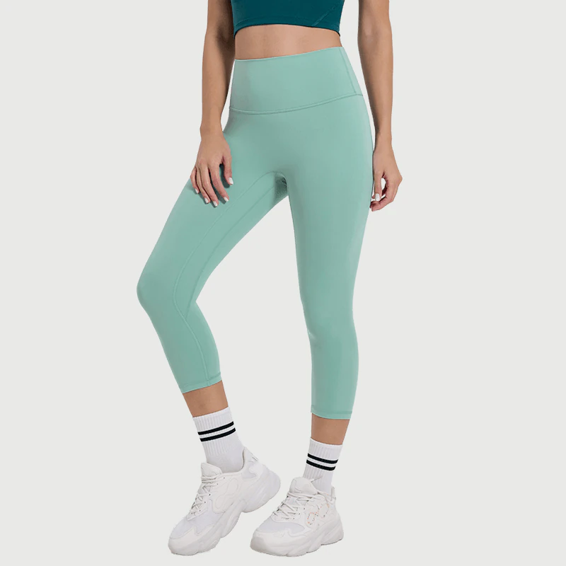 Private Label 7/8 High Waisted Yoga Leggings Tummy Control for private label activewear sourcing