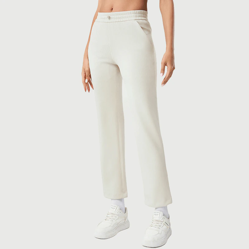 Private Label Elastic Waist High Waisted Yoga Sweatpants for private label activewear sourcing