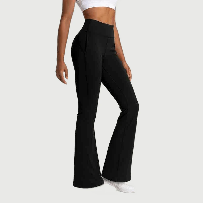 Private Label High Waisted Flare Long Yoga Pants for private label activewear sourcing