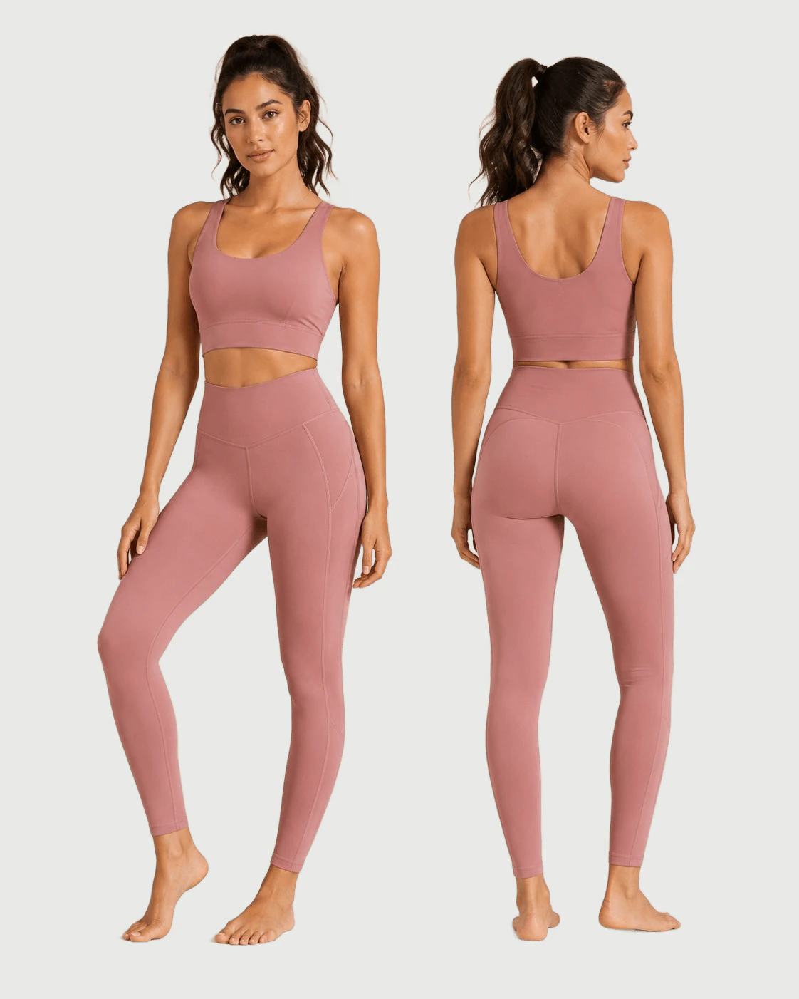 Custom High Waist Contour Leggings for private label OEM activewear manufacturing