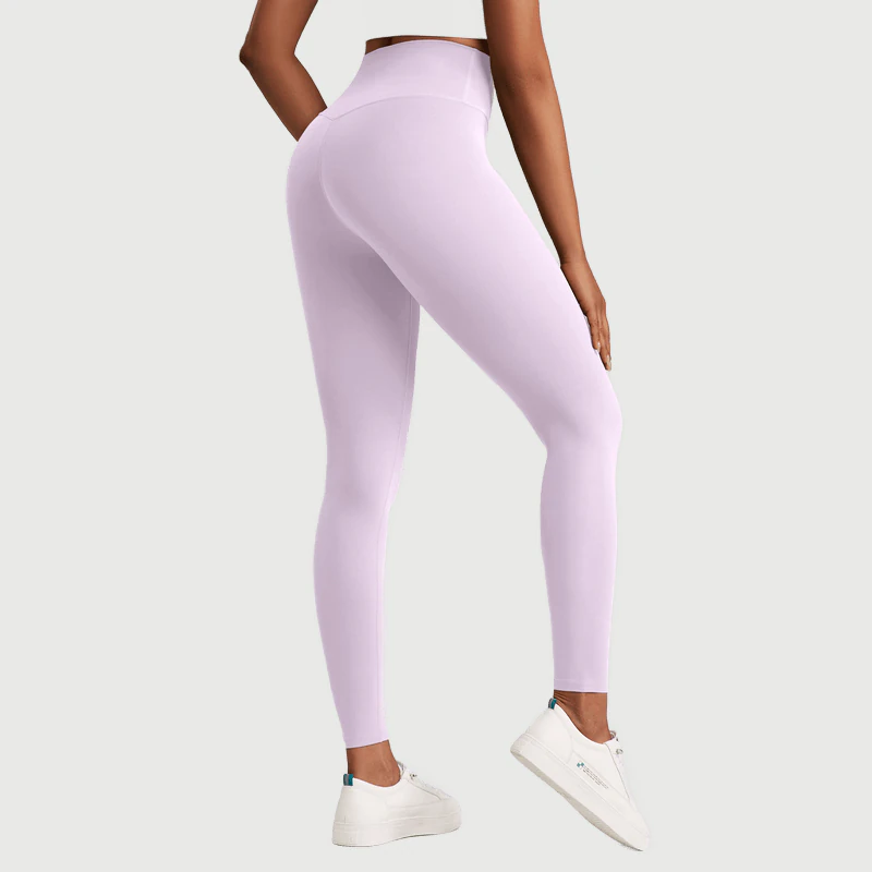 YL-021 OEM Gray Tummy Control Yoga Leggings for private label activewear sourcing