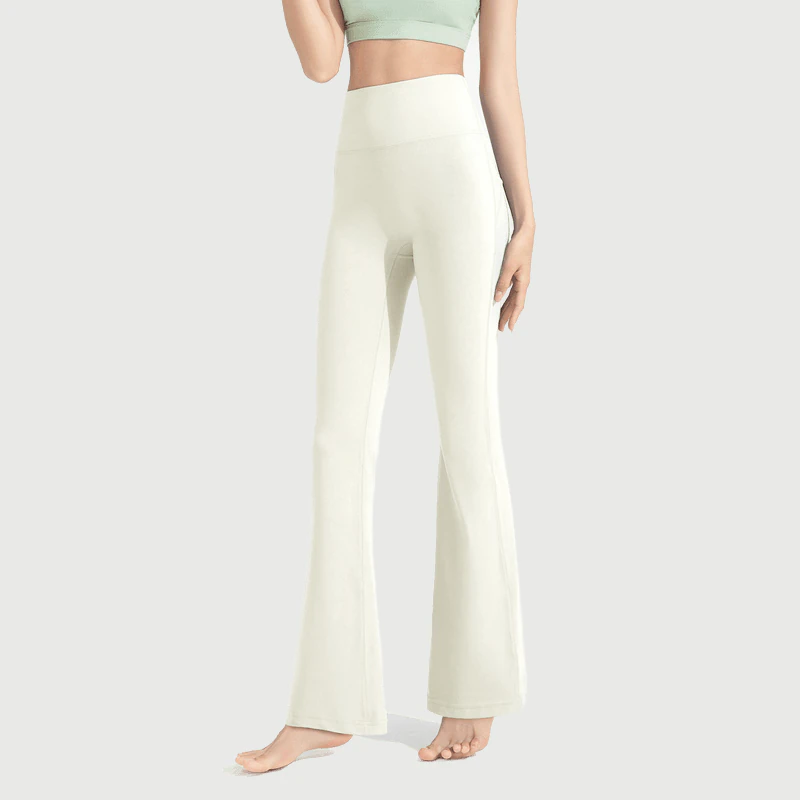 YL-022 Private Label Stretch Flared Yoga Pants for private label activewear sourcing