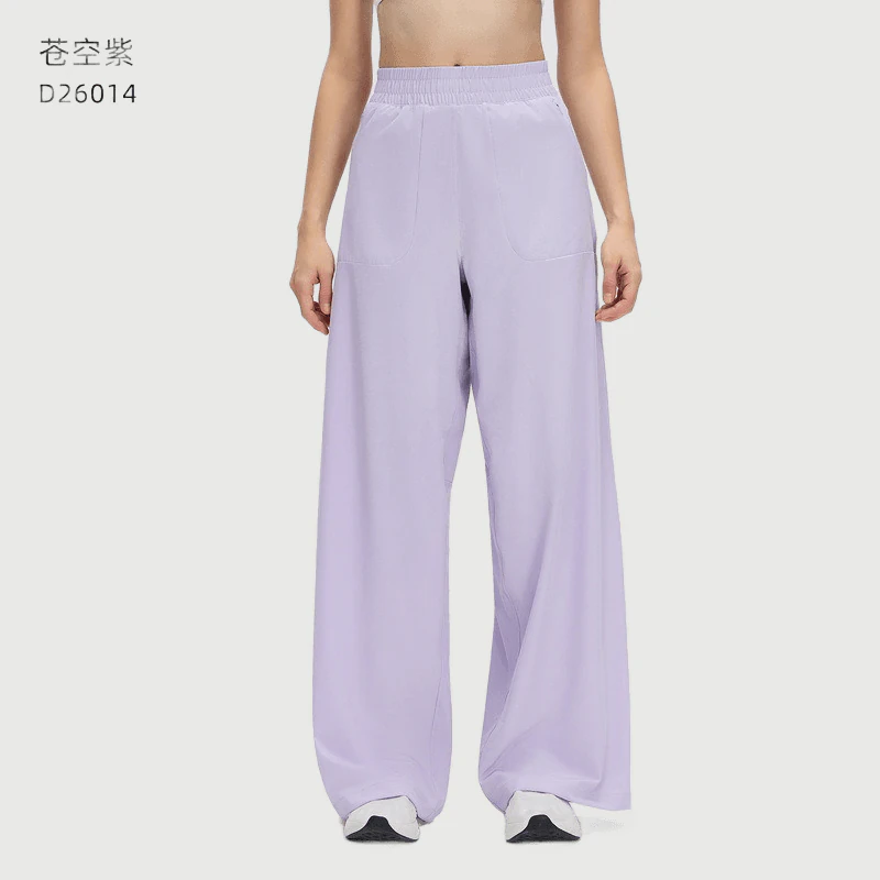 YL-040 Custom Wide Leg Yoga Pants for private label activewear sourcing
