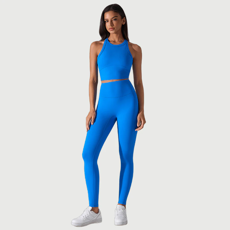 Custom High Compression Yoga Activewear Set for private label activewear sourcing