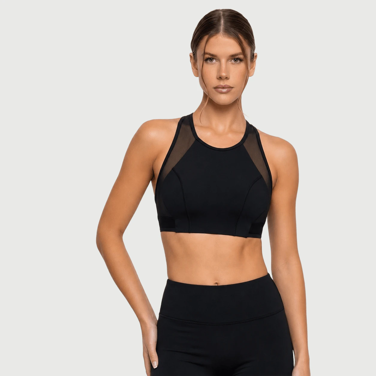 Custom Core Sports Bra and Shorts Set for private label OEM activewear manufacturing