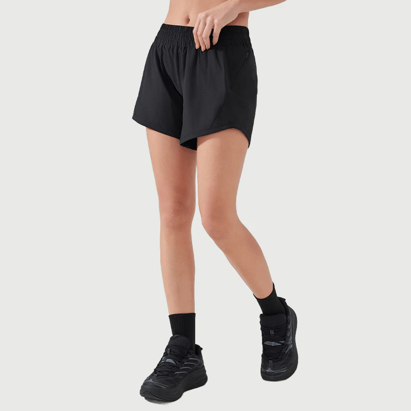 Custom Elastic Waist Athletic Shorts for private label activewear sourcing