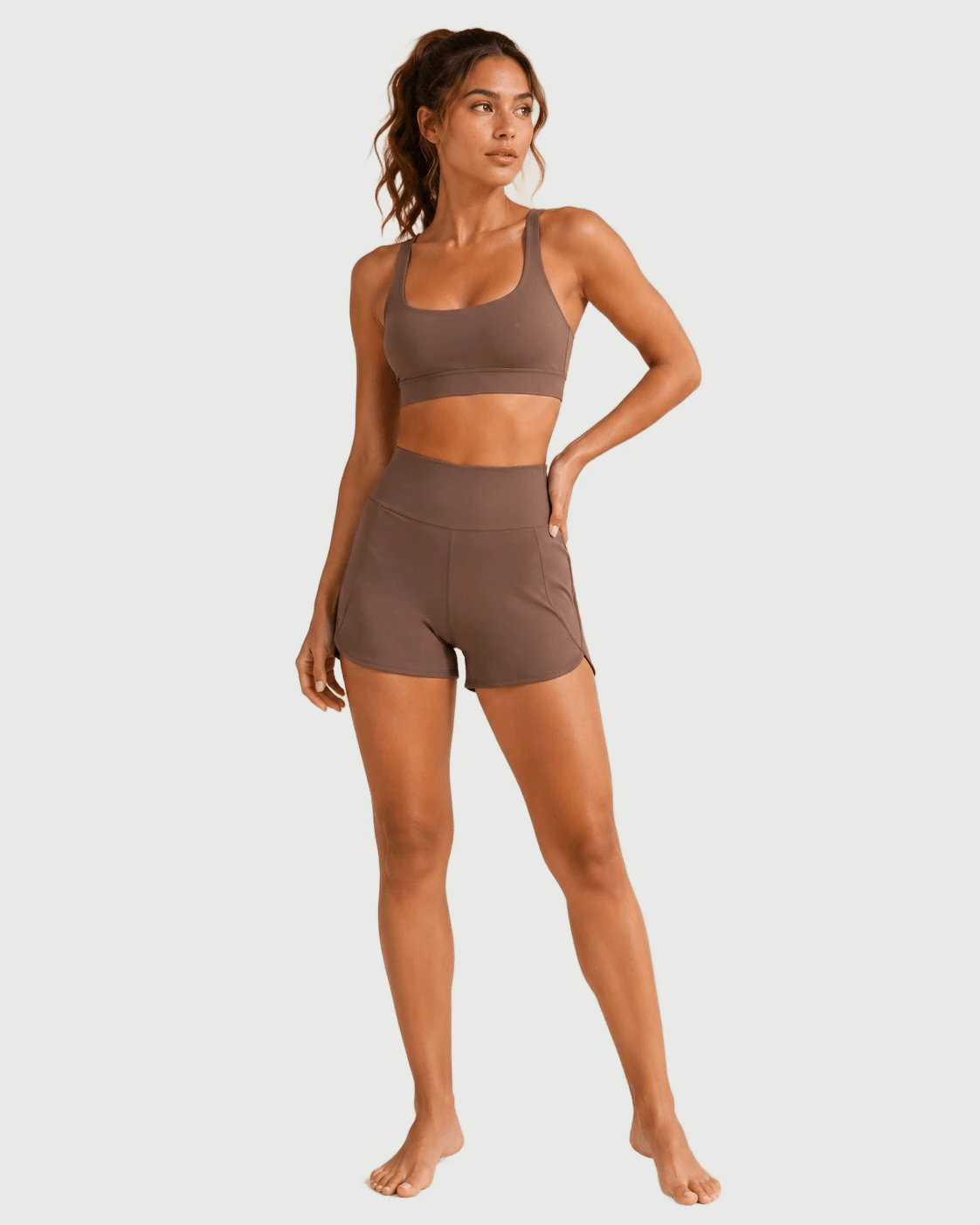 Studio Shorts Set for Private Label Brands for private label OEM activewear manufacturing