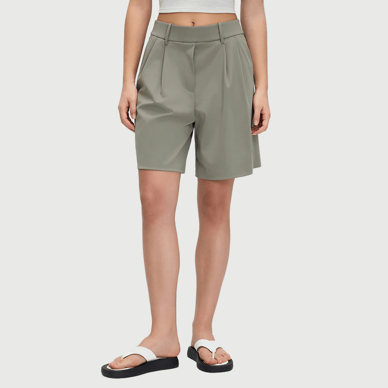SH-035 OEM Tailored Bermuda Workout Shorts for private label activewear sourcing