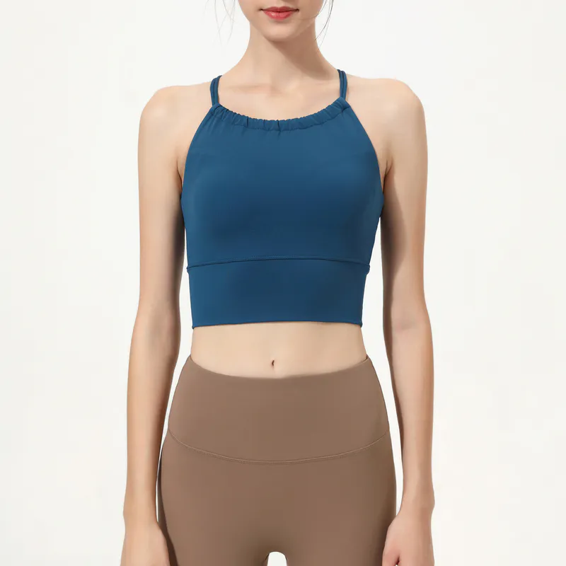 SB-033 Private Label Halter Neck High Support Sports Bra