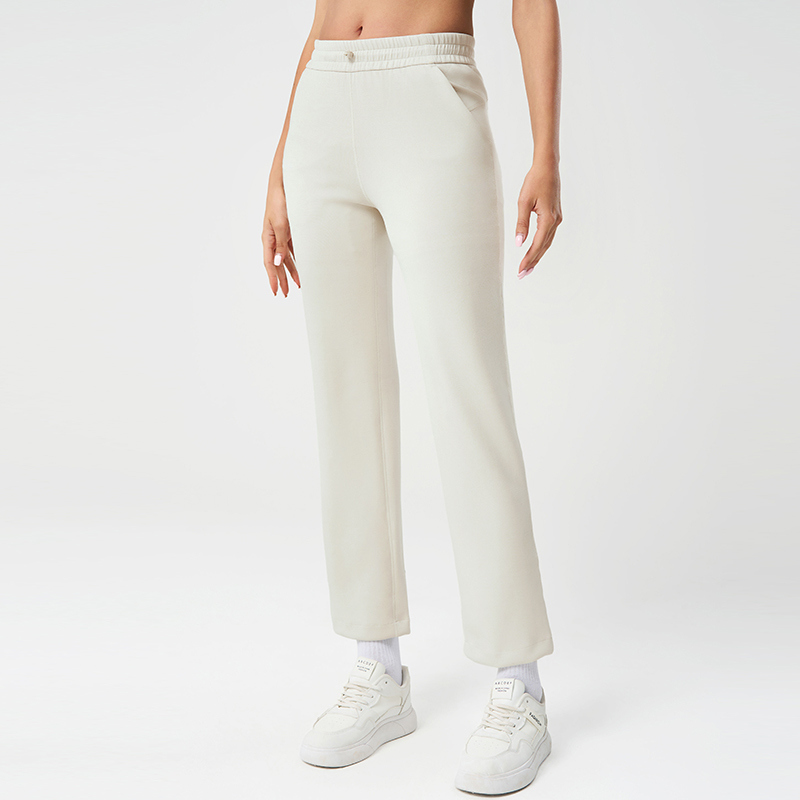 Private Label Elastic Waist High Waisted Yoga Sweatpants for private label activewear sourcing