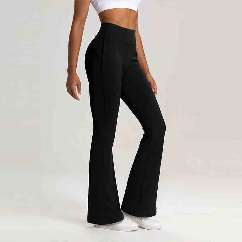 Private Label High Waisted Flare Long Yoga Pants for private label activewear sourcing