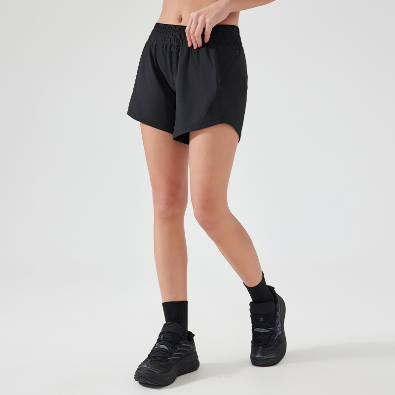 Custom Elastic Waist Athletic Shorts for private label activewear sourcing