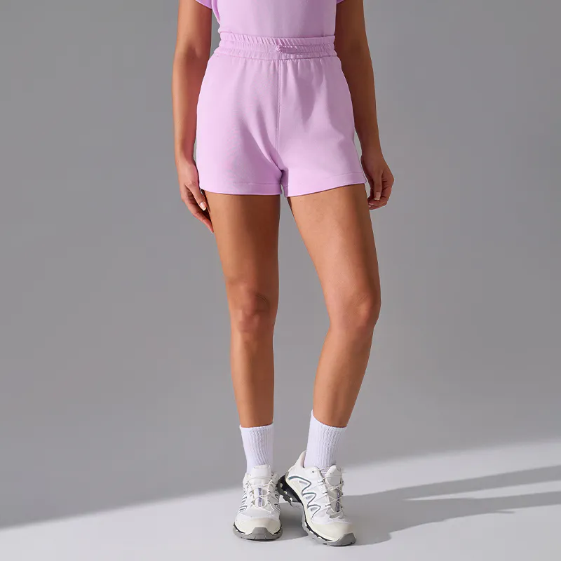 SH-008 OEM Elastic Waistband Yoga Shorts High Waisted