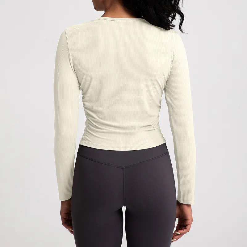 YT-031 Custom Long Sleeve Cropped Yoga Top