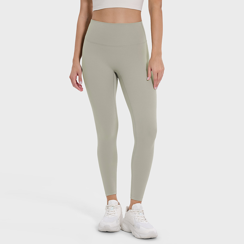 YL-023 Custom 7/8 Tummy Control Yoga Leggings for private label activewear sourcing