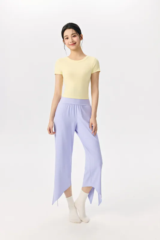 YS-026 Private Label Modal Top and Wide Leg Pants Set