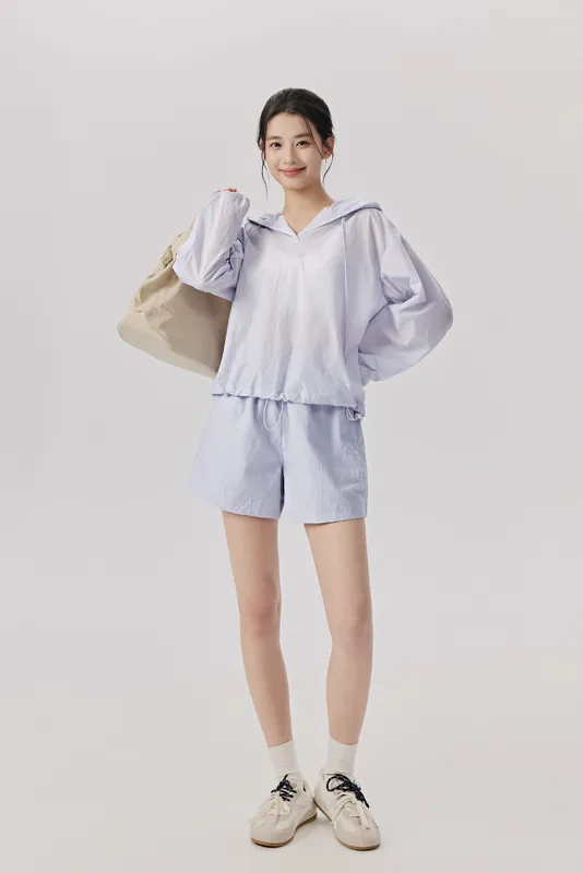 YS-027 Custom Hooded Sun Protection Activewear Set