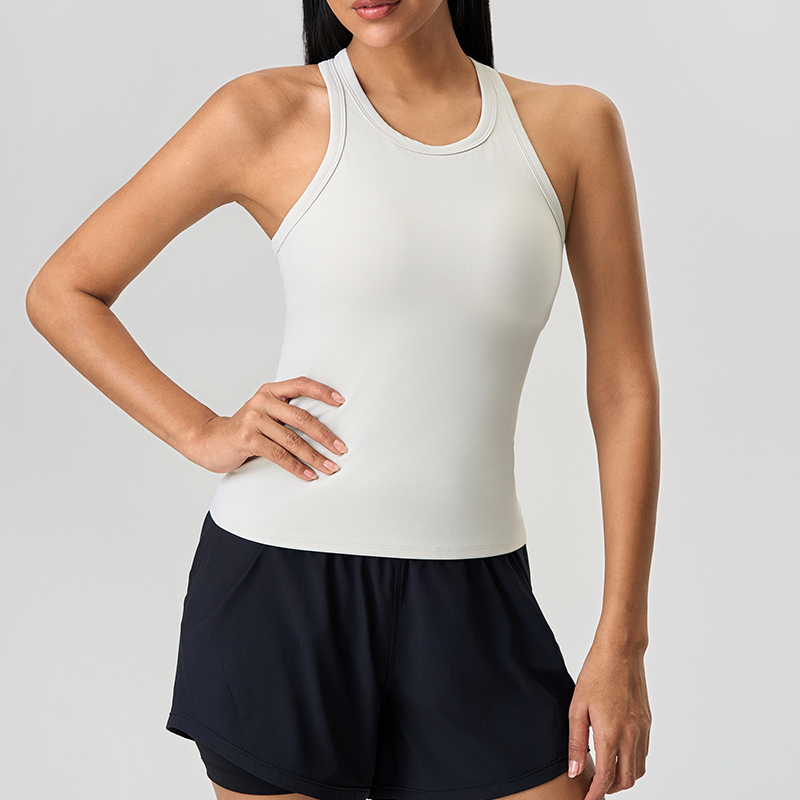 YT-018 Private Label Racerback Workout Tank Top for private label activewear sourcing