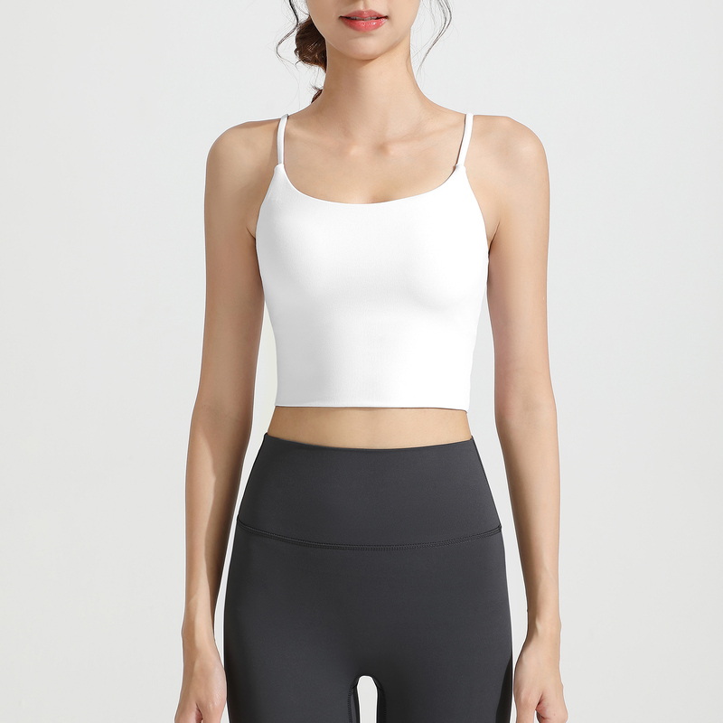 SB-031 Custom Spaghetti Strap Sports Bra for private label activewear sourcing