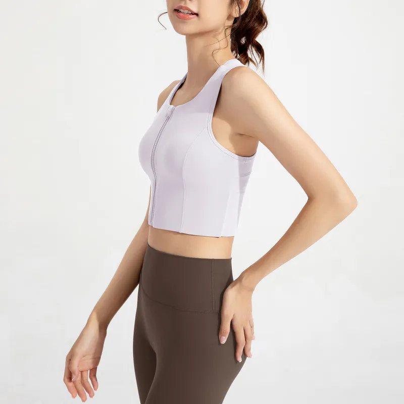 SB-032 OEM Front Zip High Support Sports Bra