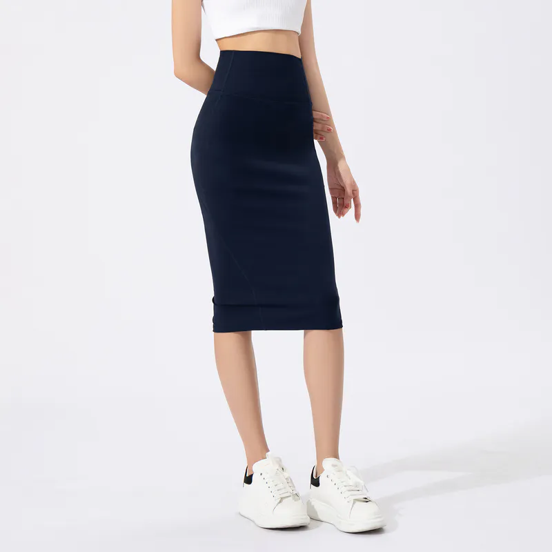 TD-059 OEM Stretch Midi Training Skirt for private label activewear sourcing