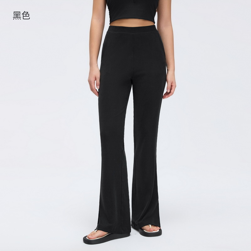 YL-035 OEM High-Waist Flare Yoga Leggings for private label activewear sourcing