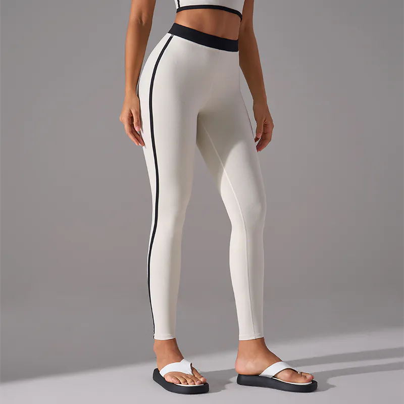 YL-039 Private Label Lightweight Track Yoga Pants for private label activewear sourcing