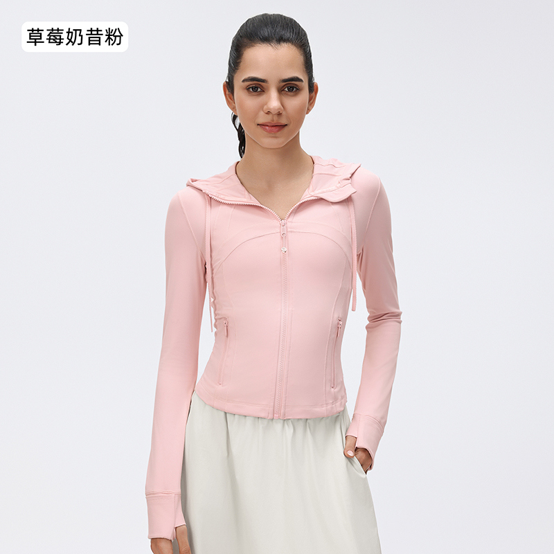 YS-035 OEM Hooded Jacket Activewear Set for private label activewear sourcing