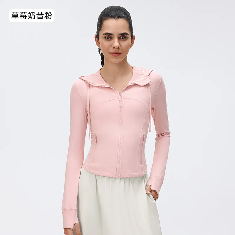 YS-035 OEM Hooded Jacket Activewear Set for private label activewear sourcing