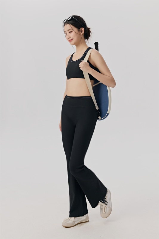 YS-037 Custom Bra and Flare Legging Yoga Set for private label activewear sourcing