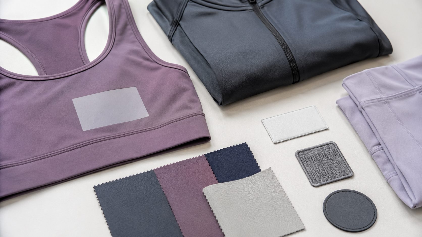 Custom logo and label options for private label activewear manufacturing