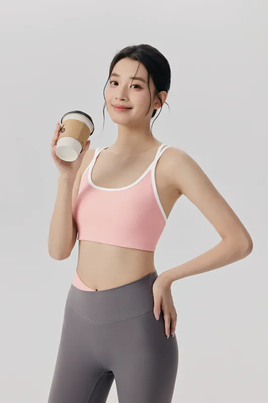 SB-015 Private Label Color Block Sports Bra view 4 for activewear sourcing