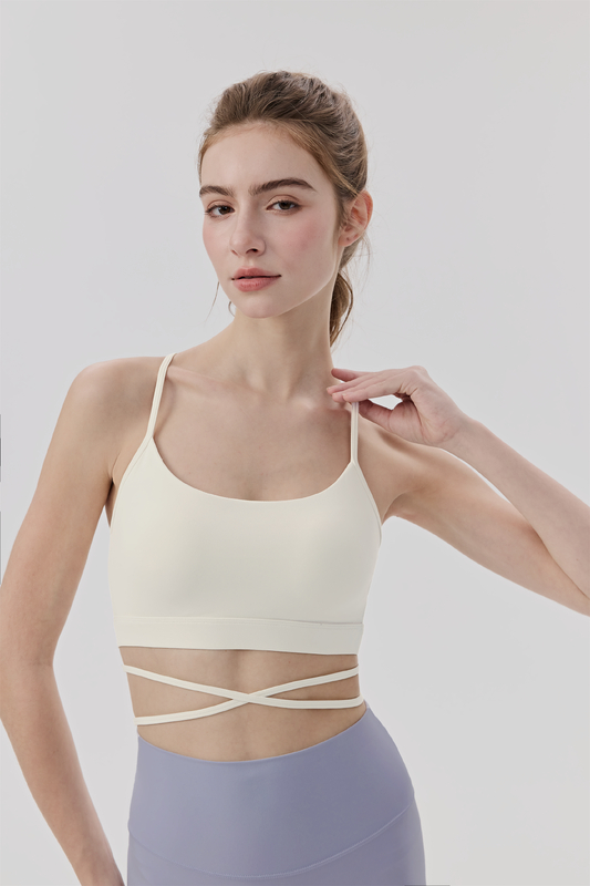 SB-016 Custom Crisscross Strap Sports Bra view 4 for activewear sourcing
