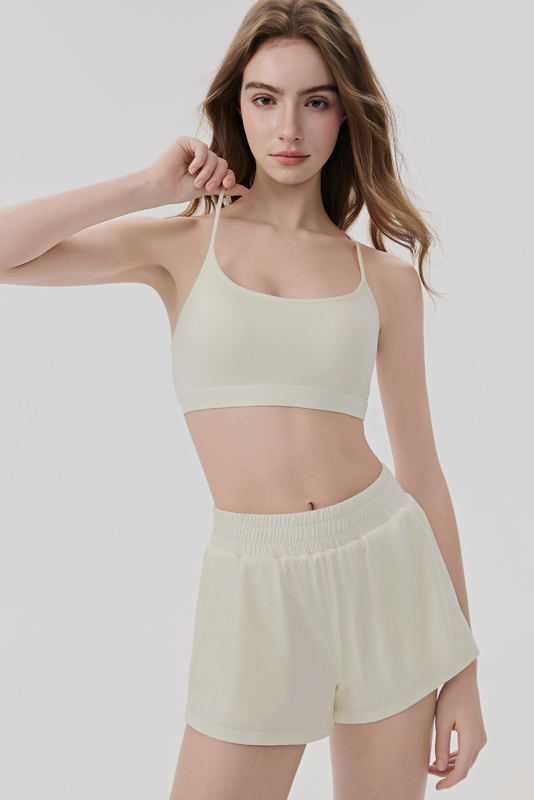 SB-018 Navy Blue Private Label Thin Strap Padded Sports Bra view 5 for activewear sourcing
