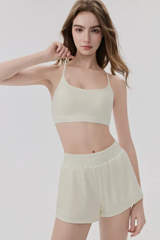 SB-018 Navy Blue Private Label Thin Strap Padded Sports Bra view 5 for activewear sourcing