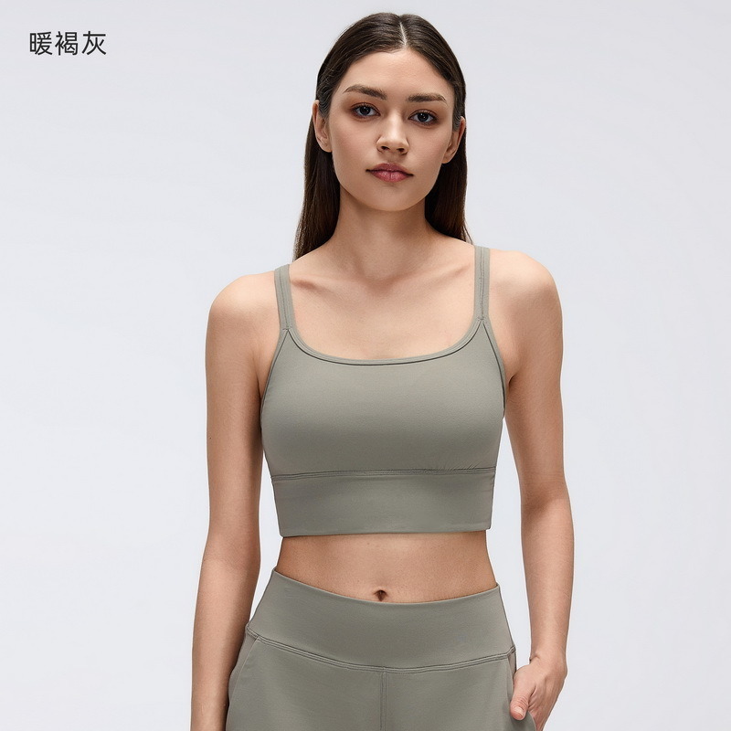 SB-025 Black Custom Square Neck Cropped Sports Bra view 3 for activewear sourcing