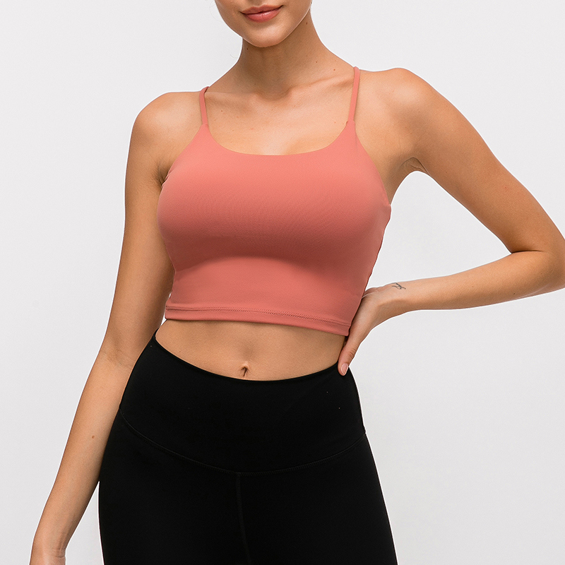 SB-029 Black OEM Medium Support Sports Bra view 2 for activewear sourcing