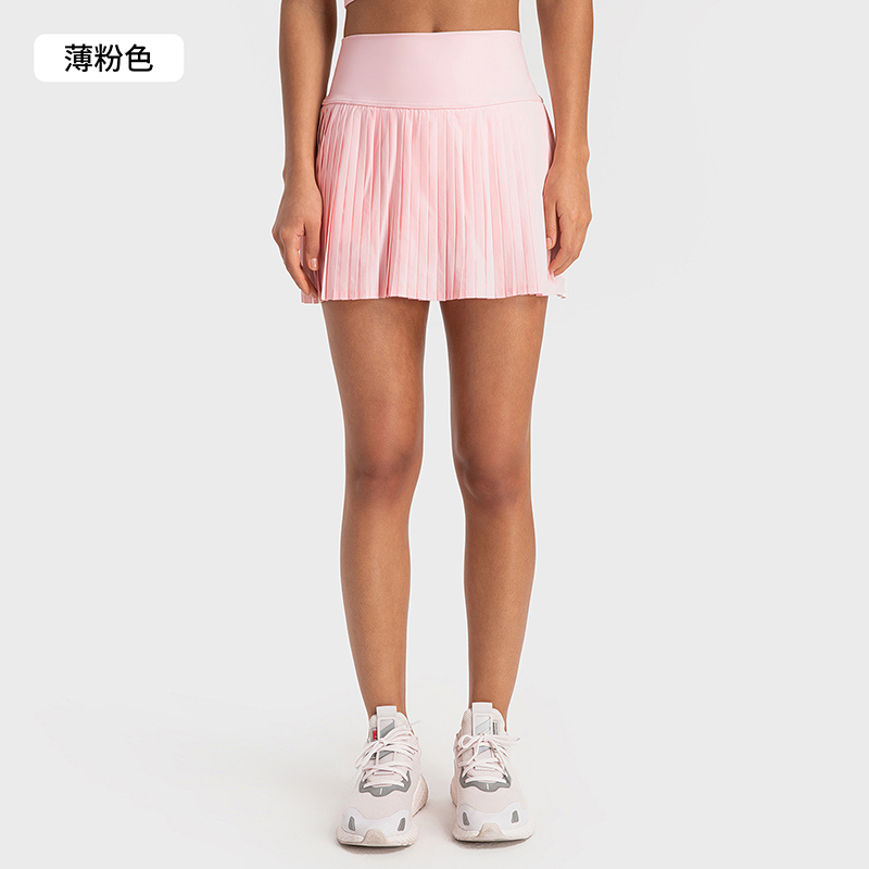 TD-005 White Private Label High Waisted Pleated Tennis Skirt view 2 for activewear sourcing