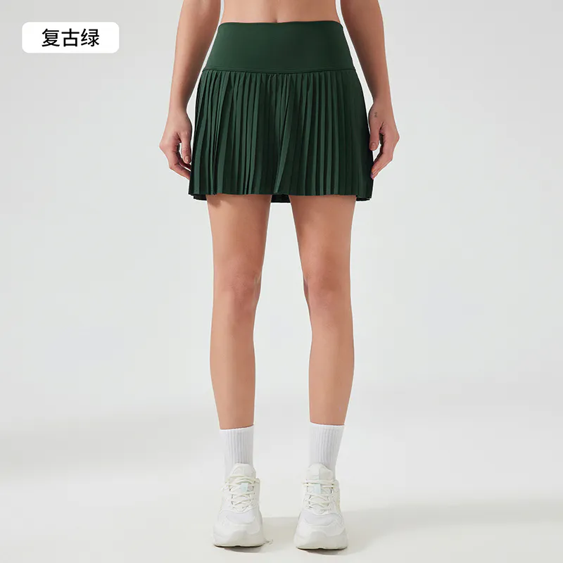 TD-005 Private Label High Waisted Pleated Tennis Skirt view 4 for activewear sourcing