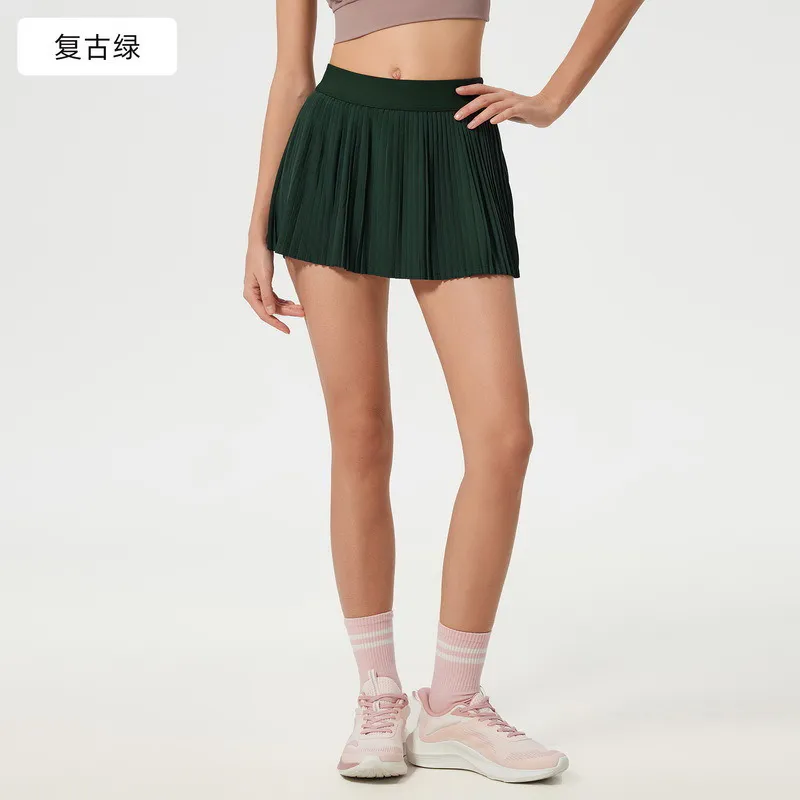 TD-006 Custom Pleated Tennis Skirt High Waist with Shorts Liner view 5 for activewear sourcing
