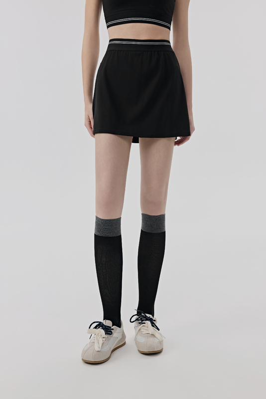 TD-036 White Custom Active Skort with Ball Pocket view 3 for activewear sourcing