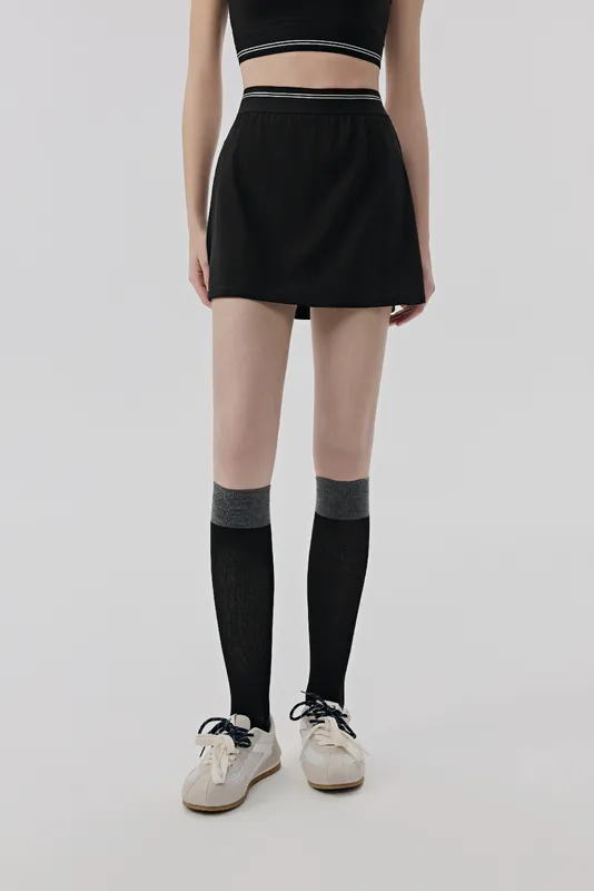 TD-036 White Custom Active Skort with Ball Pocket view 3 for activewear sourcing